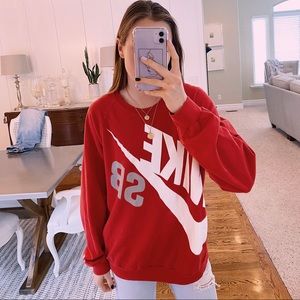 ☼Nike SB Red Pullover☼